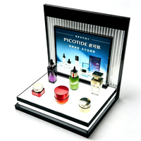 Fabrieksrechtstreekse levering moderne zwarte eenvoudige verlichte acryl horloge displaystandaard