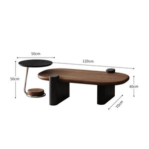 Tavolino da Caffè Regolabile in Altezza, Estensibile, Facile da Montare, Design Leggero in <span class=keywords><strong>Legno</strong></span>, Arredamento per <span class=keywords><strong>Sala</strong></span> da Pranzo e Soggiorno - Product Image 6