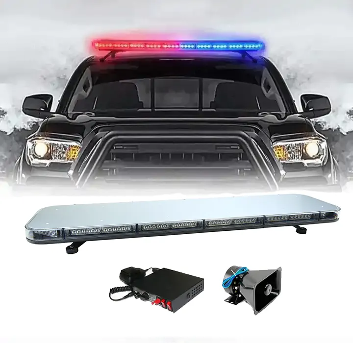 Traffic Advisor Warning Truck Strobe Car Emergency Led Light Bar ambulance light with siren