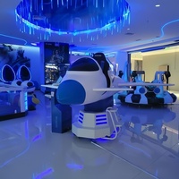 Venta caliente interior VR sistema de simulación simulador de vuelo cabina avión 9D VR realidad Virtual máquina de simulador giratorio