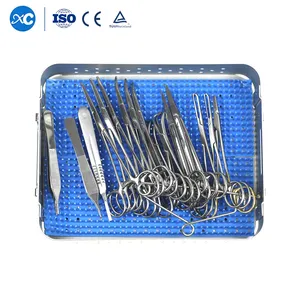 Gunting Operasi Gunting Tang Hemostatik, Set Instrumen Tisu Lunak Dokter Hewan