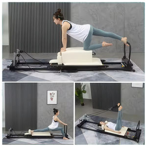 Plateforme de Pilates pliable multifonction réglable, durable, rose, accessoires de yoga et de Pilates pour les entraînements corporels en salle de sport - Product Image 3