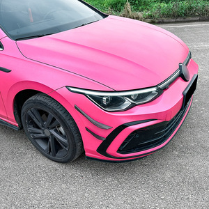 Volkswagen Golf MK8 Side Front Air Intake Modification Piano Black Carbon Fiber Texture ABS Adhesive Install Car Decals - Product Image 2