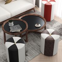 Explosif créatif moderne en bois massif canapé tabouret salon jetée petit banc maquillage changement de chaussures ménage adulte tabouret bas
