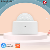 Détecteur de mouvement humain intelligent Scimagic Zigbee, détecteur de mouvement PIR pour maison intelligente, sécurité, Smart Life, compatible avec Tuya Alexa Google Home