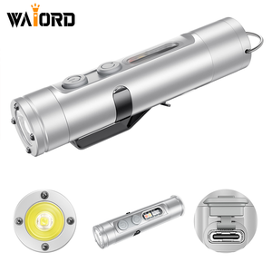 Waiord hợp kim nhỏ Keychain Đèn pin IP65 không thấm nước cắm trại USB có thể sạc lại 5 mạnh mẽ <span class=keywords><strong>led</strong></span> tùy chỉnh logo Quà tặng khuyến mãi - Product Image 1
