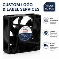 Ventilador Axial de Refrigeración para Impresora 3D, Larga Duración, Bajo Ruido, 24CFM, 25dBA, 70x70x25mm, DC 12V 24V 48V, Doble Rodamiento de Bolas, Disipador de Calor para Extrusor
