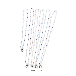 Cadena para gafas Angelina de 70 cm, collar de cuentas, joyería de moda, regalo unisex - Product Image 1