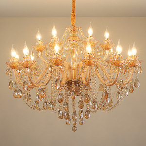 Lustre en cristal K9 au design moderne, luminaire décoratif d'intérieur, idéal pour un salon, une chambre à coucher, un hôtel, un éclairage Commercial - Product Image 3