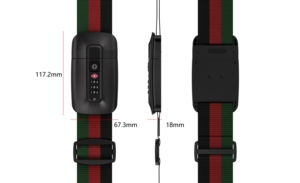 Correa de Viaje Ajustable con Contraseña para Equipaje, Cinturón de Seguridad para Encontrar Mi Equipaje, Correa de Equipaje Aprobada por la TSA con Candado de Combinación - Product Image 4