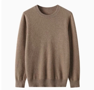 Pullover da <span class=keywords><strong>Uomo</strong></span> a <span class=keywords><strong>Manica</strong></span> <span class=keywords><strong>Lunga</strong></span> in Cachemire e <span class=keywords><strong>Lana</strong></span> Merino, Girocollo, Tinta Unita, Casual, Lavorato a Maglia - Product Image 1
