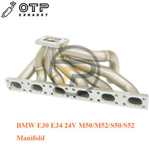 Tuyau d'échappement OTP pour BM 325i <span class=keywords><strong>328i</strong></span> <span class=keywords><strong>E30</strong></span> E34 M50/M52/S50/S52 24V 3mm d'épaisseur Tur bo collecteur T3/T4 bride SUS304 en acier inoxydable - Product Image 4