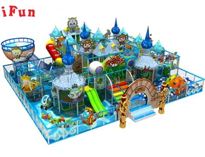 Çocuk topu havuz Ninja ders için yumuşak oyun alanı Tranpolime Theme tema okyanus tema çocuk kale fabrika toptan