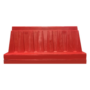 Barreras de seguridad vial de tráfico Barrera de choque de tráfico LLDPE barricada rellena de arena Señal de carretera City Park Sled barrera plegable - Product Image 1
