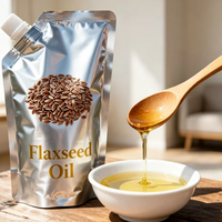 Sachet Doypack personnalisé imprimé avec bec verseur pour huile de cuisson, huile de lin, huile d'arachide, en PET, NY, PE, refermable, pour emballage de liquides rechargeables