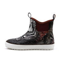 Bottes de pluie courtes en néoprène imperméables pour femmes, en caoutchouc, toutes saisons, pour le transport quotidien, avec support, personnalisation en gros du logo et du motif