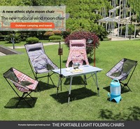 Chaise de camping à dossier haut avec coussin, chaise pliante, chaise de pique-nique, chaise de pêche, tabouret tactique