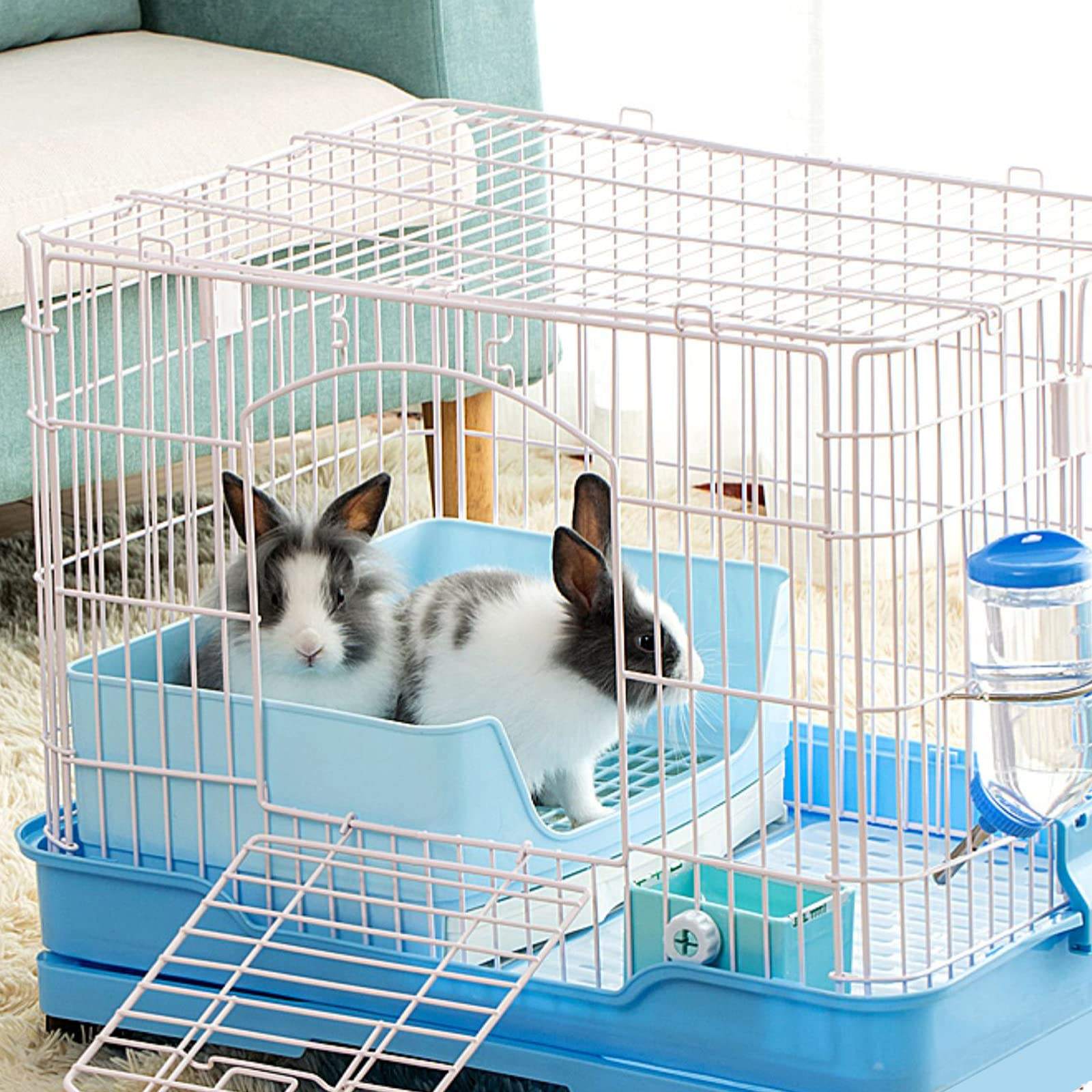 Esquinero Conejo Caja De Arena Para Gatos, Orinal, Arenero Para