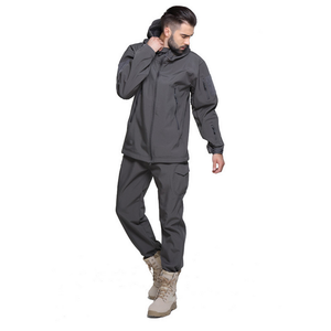 HBSP09 Ropa de Camuflaje para Caza, Chaqueta Táctica de Forro Polar con Diseño de Piel de Tiburón, Traje de Chaqueta y Pantalones - Product Image 2