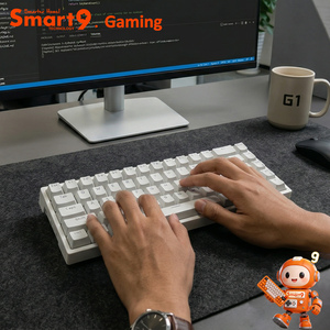 Clavier mécanique sans fil Smart9 68 touches, mini format ANSI, 3 modes, rétroéclairage RGB complet, hot-swap, pour PC Gaming et bureau - Product Image 6
