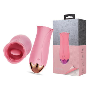 Amore rosa succhiare il sesso vibratore forma di rosa Clit succhiare le donne giocattoli di aspirazione vibratori lingua stimolatore capezzolo massaggiatore per le femmine - Product Image 1