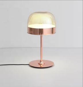 Modern Decorative LED Reading Desk <b>Lamp</b> with Glass <b>Table</b> <b>Lamp</b> New Design for Bed Rooms Aluminum Body E14 Bulb Base - Product Image 3