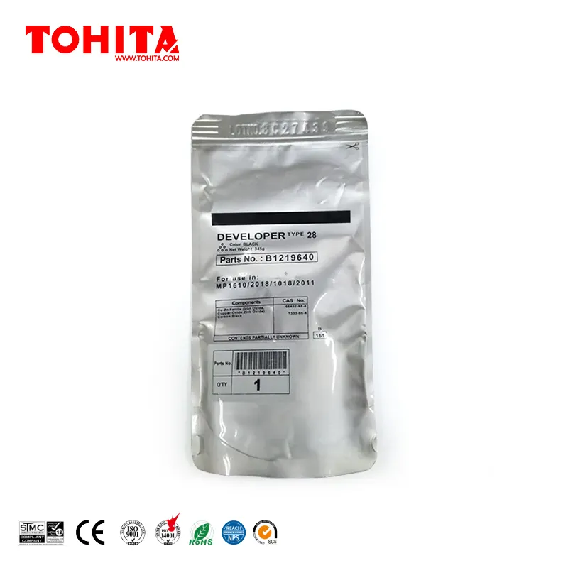 Developer powder B1219640 type28 per Ricoh AF2015 2016 2018 2020 3025 3030 3350 3351 2550 3352 2852 sviluppa polvere di TOHITA