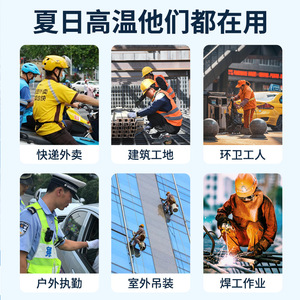 <b>Cooling</b> Vest With Ice Packs For Outdoor Heatstroke Prevention Breathable Polyester Hike Use - Product Image 3