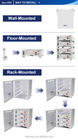 Batterie LiFePO4 Deye SE-G5.1Pro-B 5.12kWh à montage en rack, pack de batteries de stockage d'énergie solaire compatible avec les onduleurs solaires hybrides