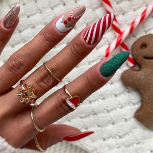 Ongles press-on marron mat et nude tendance pour filles, style clubbing, pour toutes les occasions - Product Image 5