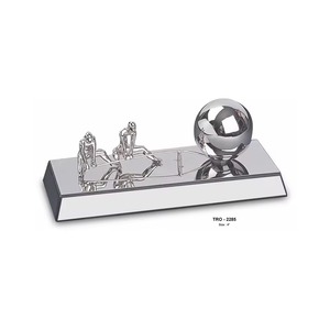 Trofeo de trabajo en equipo inspirador de metal excepcional para una colaboración inspiradora para un éxito excepcional disponible al mejor precio - Product Image 1