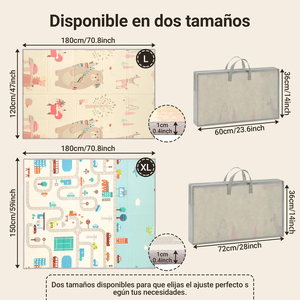 Alfombra <span class=keywords><strong>de</strong></span> Juego para Bebés, Alfombra Plegable <span class=keywords><strong>de</strong></span> Espuma XPE con Bolsa <span class=keywords><strong>de</strong></span> Transporte, Tamaño Grande 180x150cm, para Jugar en Interiores, Guardería y Guardería Diurna - Product Image 2