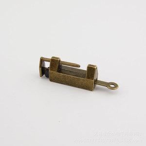 Furniture <b>Lock</b> Zinc Alloy 33mm Length 20mm Spacing Durable Rustic Style - Product Image 2