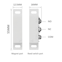 Capteur de commutateur Reed magnétique MCS-31B NC/NO/COM pour système d'alarme de porte de fenêtre