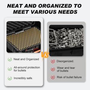 Custodia per Munizioni Kinghardcase G17 G19 G45 P320 P226, Custodie Tattiche per Armi, 600 Colpi, Custodia per Munizioni 9mm, 9x19mm Parabellum/9mm <span class=keywords><strong>Luger</strong></span> 7.63mm 8mm - Product Image 4