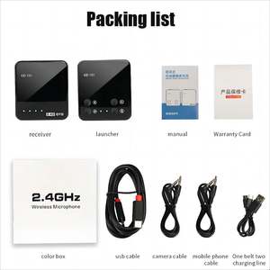 <span class=keywords><strong>Mini</strong></span> Microphone Lavalier sans fil 2.4G, avec condensateur intégré, Microphone sans fil Mike Vlog <span class=keywords><strong>Rode</strong></span> - Product Image 5