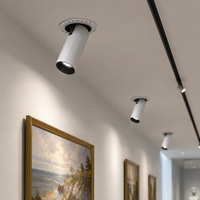 Spot LED encastré sans cadre, extensible, à tirer vers l'intérieur et vers l'extérieur, pour plafond, 7W 10W 18W 30W, rond, carré, multi-têtes
