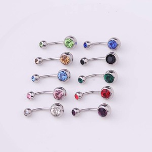Wholesale Fashion Stainless Steel <strong>Belly</strong> Ring Silver Plated Elegant Body Jewelry Navel Ring <strong>Belly</strong> <strong>Button</strong> for Women <strong>Men</strong> - Product Image 5