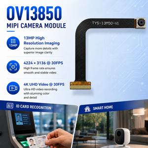 โมดูลกล้อง OV13850 13MP 4K MIPI โฟกัสอัตโนมัติ ความละเอียด 4224x3136 30FPS สำหรับการจดจำบัตรประชาชน บ้านอัจฉริยะ - Product Image 3