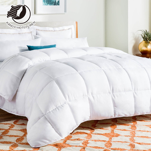Edredón Blanco Hecho a Mano, Moderno, Liso, para Hotel, Relleno <span class=keywords><strong>de</strong></span> Microfibra y Fibra Hueca, para Invierno, Cuatro o Cinco Estrellas - Product Image 2