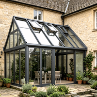 Fournisseur d'usine – Véranda en aluminium écoénergétique avec double vitrage trempé pour jardin de villa