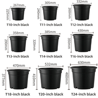 Pot Bunga Plastik PP Besar untuk Luar Ruangan - Desain Ringan dan Tahan Lama dengan Lubang Drainase dan Sistem Penyiraman Otomatis, Kapasitas 9-110L untuk Rumah