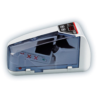 Compteur de billets portable en plastique pour banque, détecteur de faux billets avec bouton tactile, machine de comptage rapide