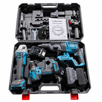 Kit d'outils électriques au lithium multifonctionnel comprenant une perceuse à percussion sans fil, une meuleuse d'angle et un tournevis pour la rénovation de la maison