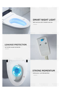 <span class=keywords><strong>WC</strong></span> intelligent à chasse automatique avec siège auto-nettoyant et cuvette à siphon en S, style moderne pour toilettes publiques - Product Image 6