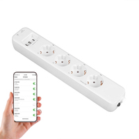 Enchufe Inteligente con Control por Voz y WiFi, 4 Tomas de Corriente Europeas, con Protección Contra Sobrecargas