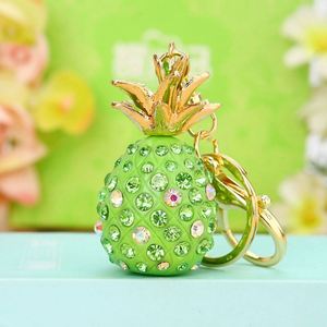 Llavero de Metal con Forma de Piña 3D, Creativo, Lindo, Moderno, con Diamantes de Imitación, para Mujer, Regalo para Parejas - Product Image 3