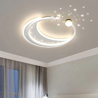Plafonnier LED moderne et simple en acrylique, effet ciel étoilé, pour chambre et salon, à intensité variable