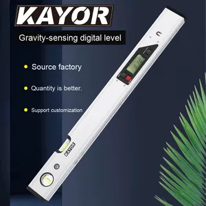 डिजिटल टॉरपीडो स्तर और प्रोट्रैक्टर, स्पिरिट बबल इलेक्ट्रॉनिक इंक्लिनोमीटर, ip54 धूल/पानी प्रतिरोधी, उज्ज्वल एलसीडी डिस्प्ले - Product Image 4