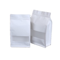 Sachet Doypack personnalisé biodégradable de qualité alimentaire avec fermeture zip, fond plat, refermable, à soufflets latéraux, transparent, imprimé en gravure